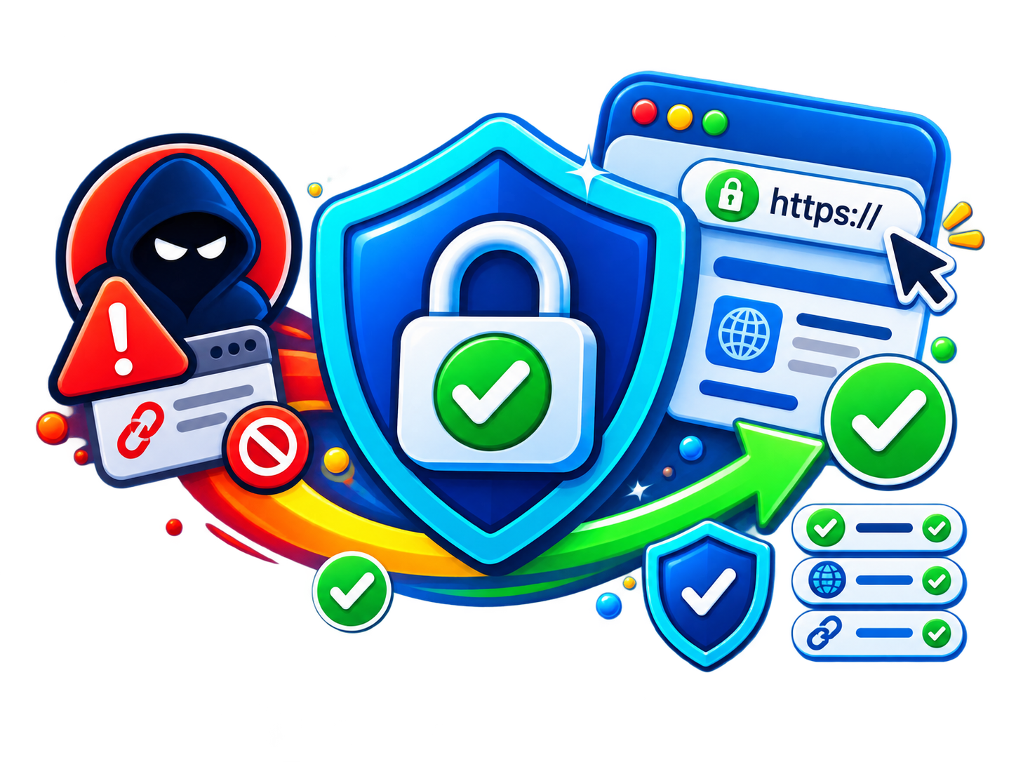 Escudo representando privacidade e segurança digital